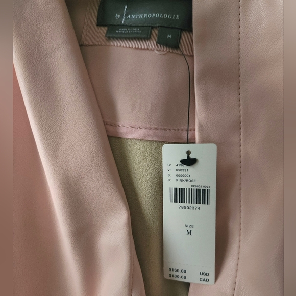 Anthropologie somerset mini dress vegan leather -NWT - Picture 7 of 7